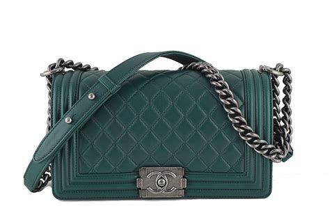 chanel boy fall 2014 green esmerald